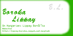 boroka lippay business card